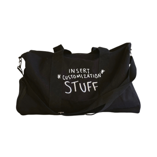 Custom Black Duffle